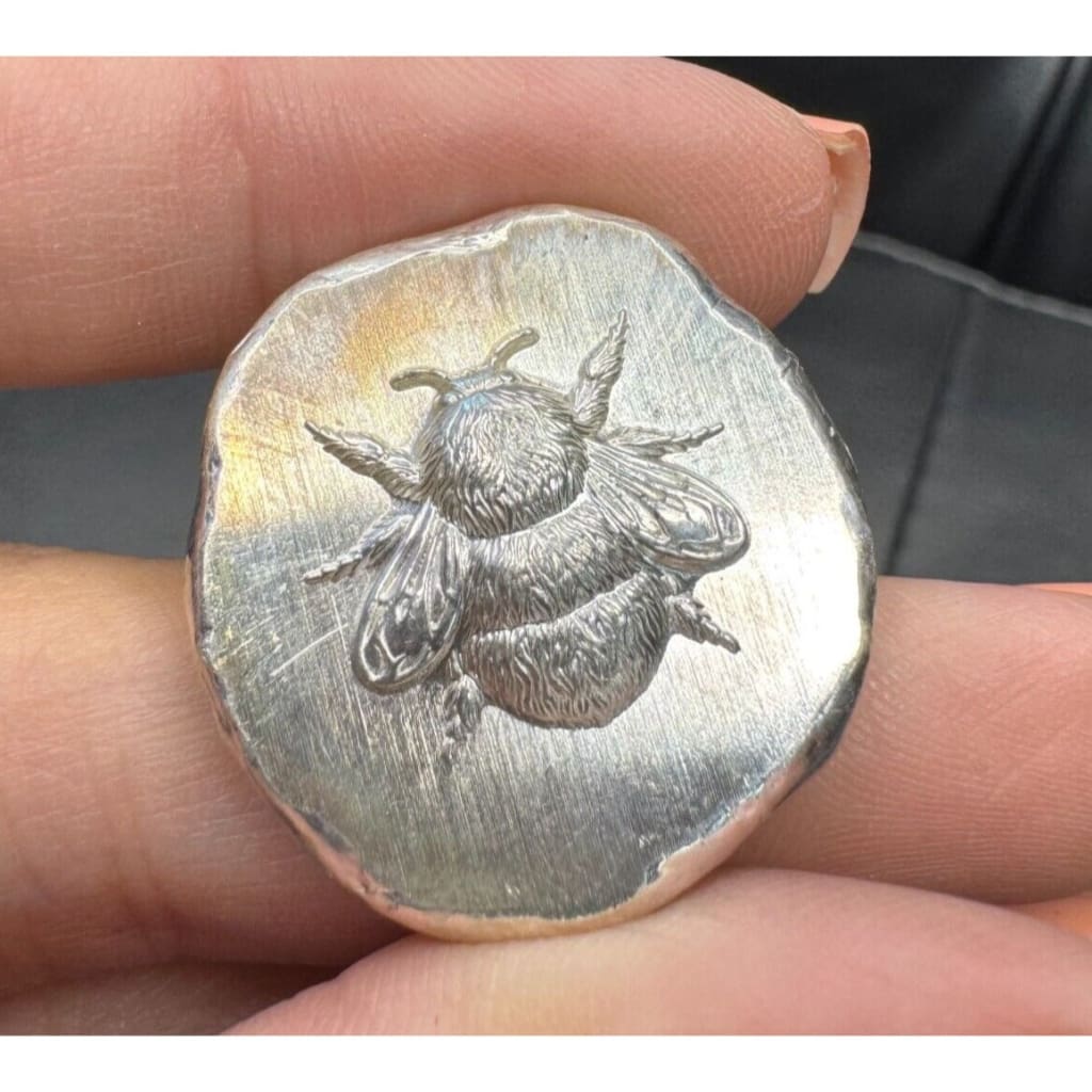 5 Oz MK BarZ Buzzin' Bee Stamped .999 Silver Fractional Bar – Shiny FS