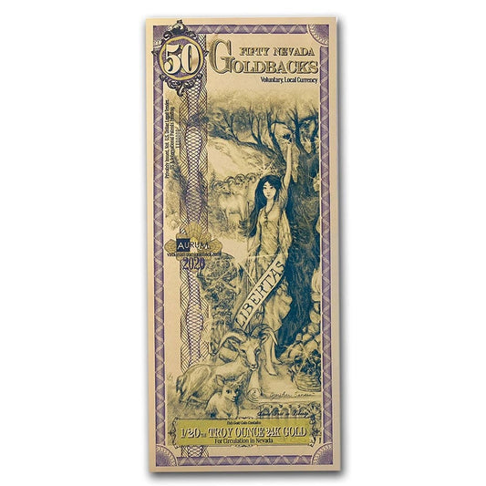 50 Nevada - Aurum Gold Foil Note (24k)