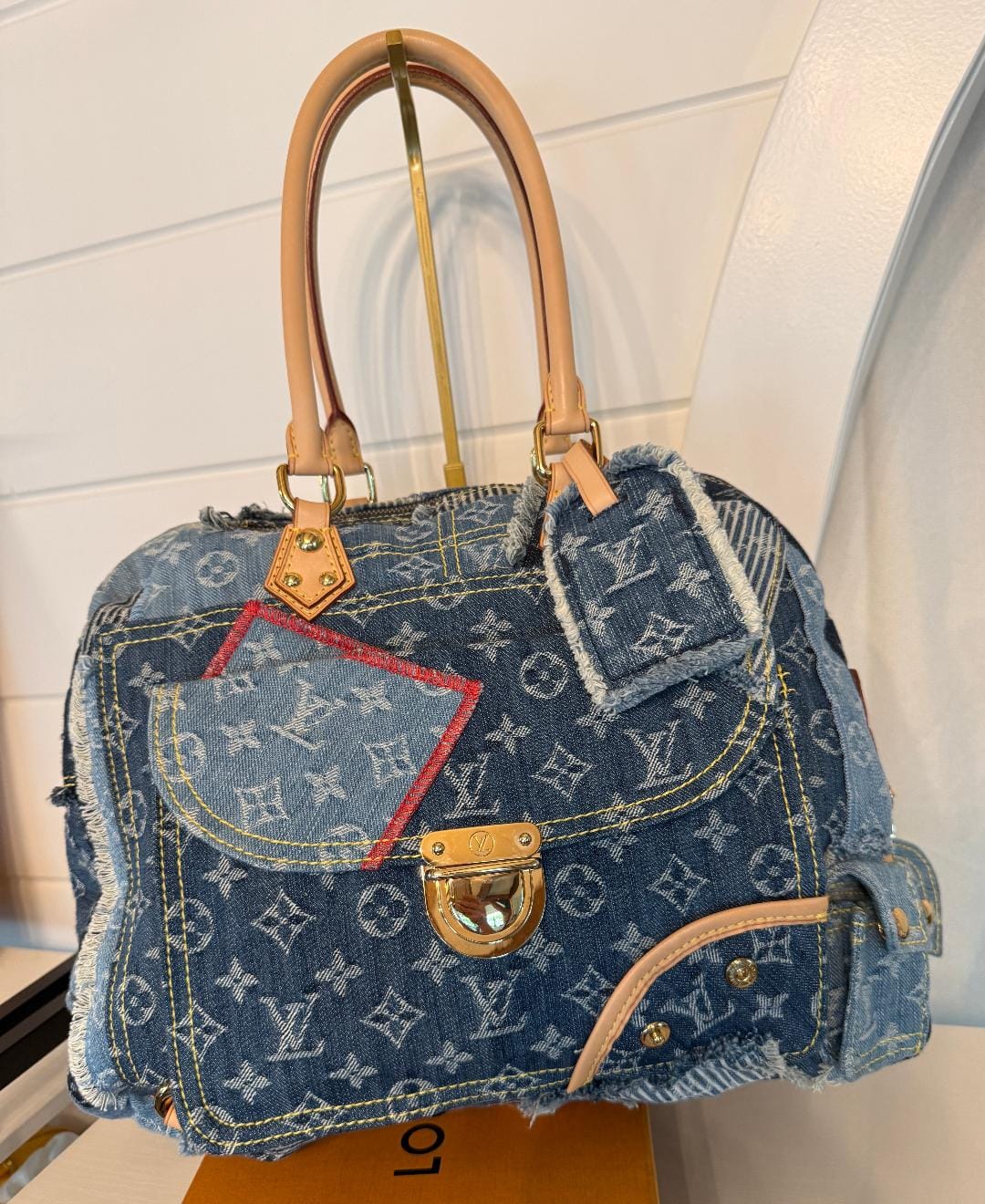 Louis Vuitton Denim Patchwork Bowly Bag - Marc Jacobs Designed