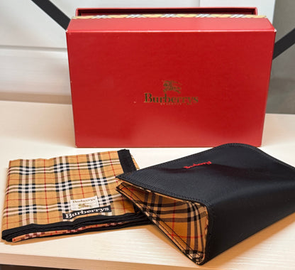 Burberry Pouch and Scarf Gift Set