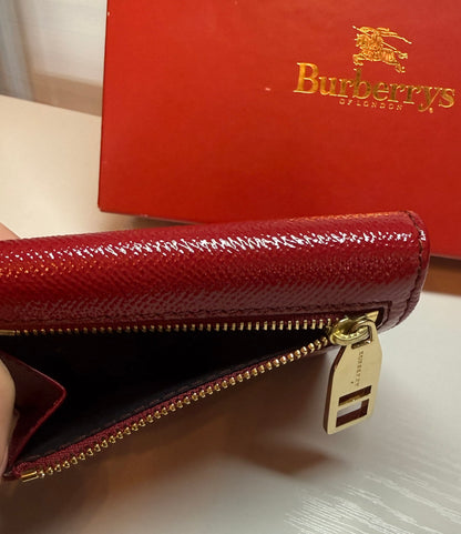 Burberry Red Patent Leather Wallet
