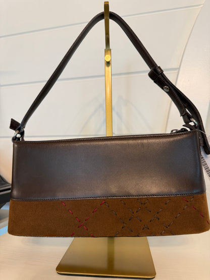 Burberry Leather and Suade Shoulder Bag