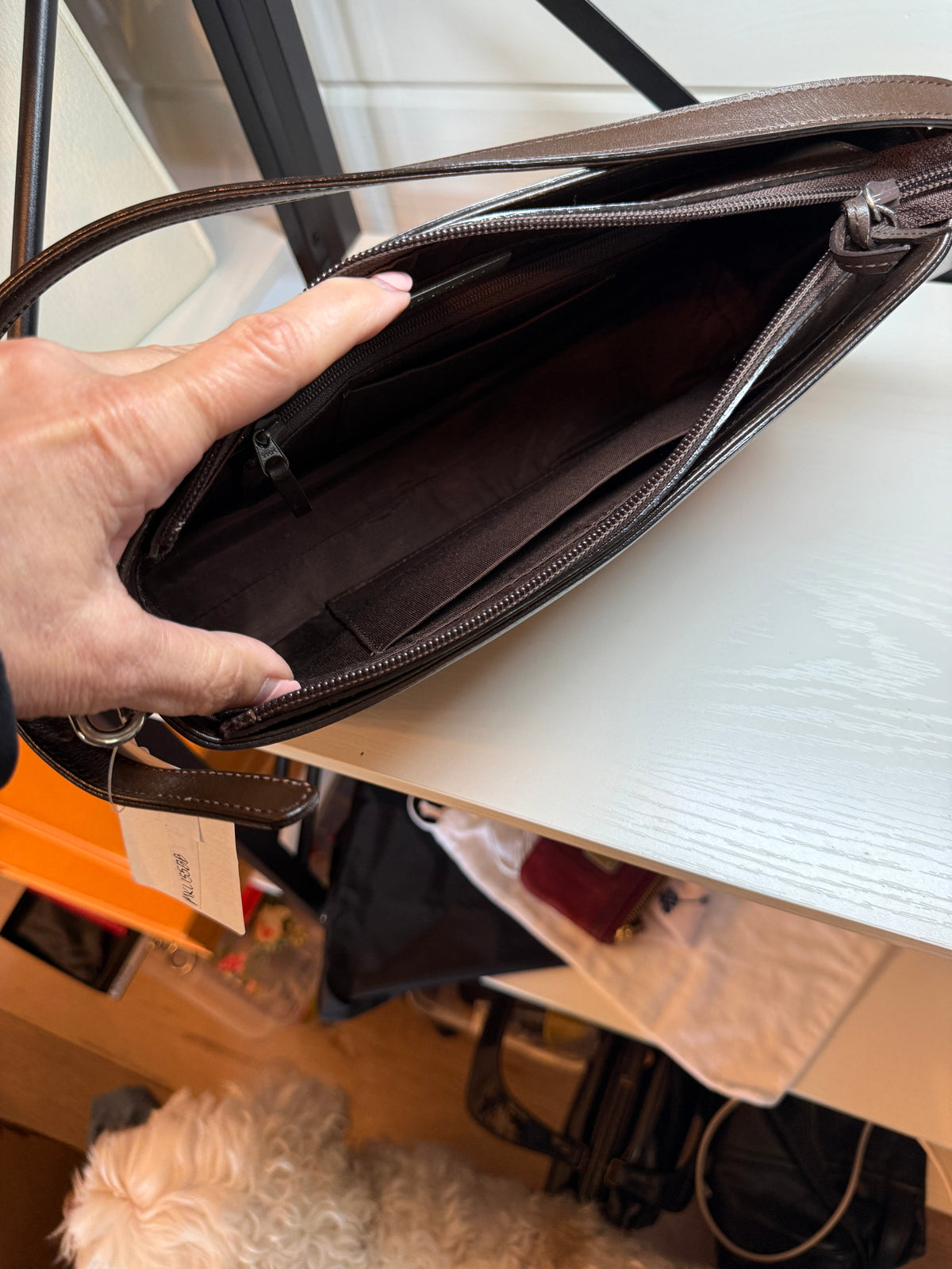 Burberry Leather and Suade Shoulder Bag