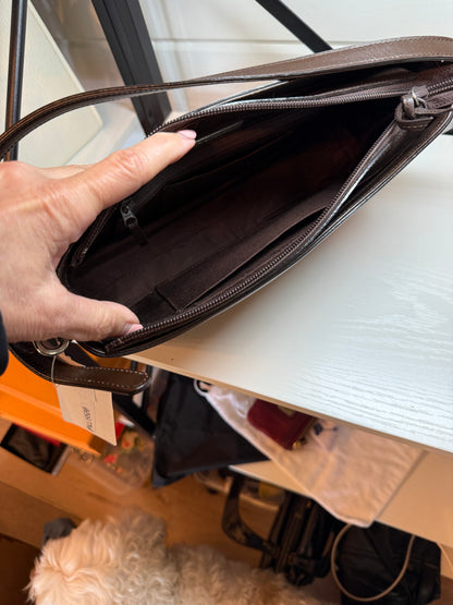 Burberry Leather and Suade Shoulder Bag