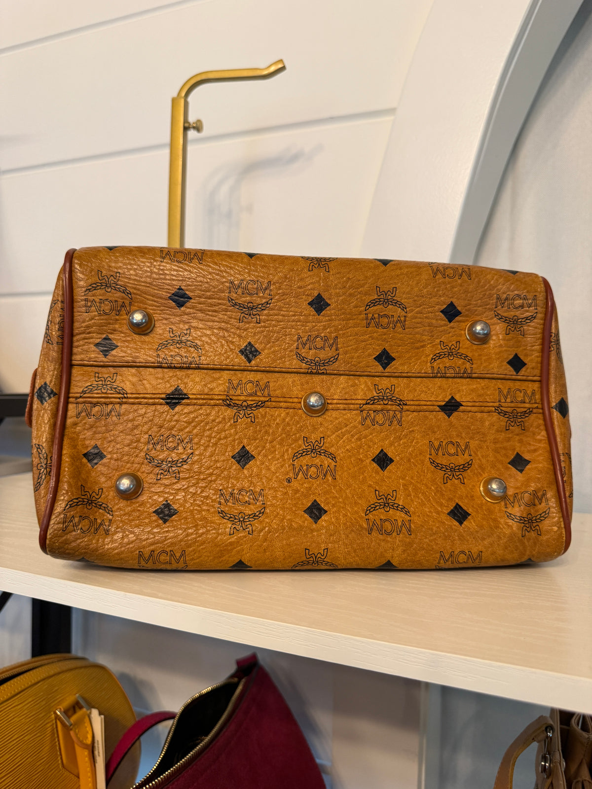 MCM Medium Boston Bag