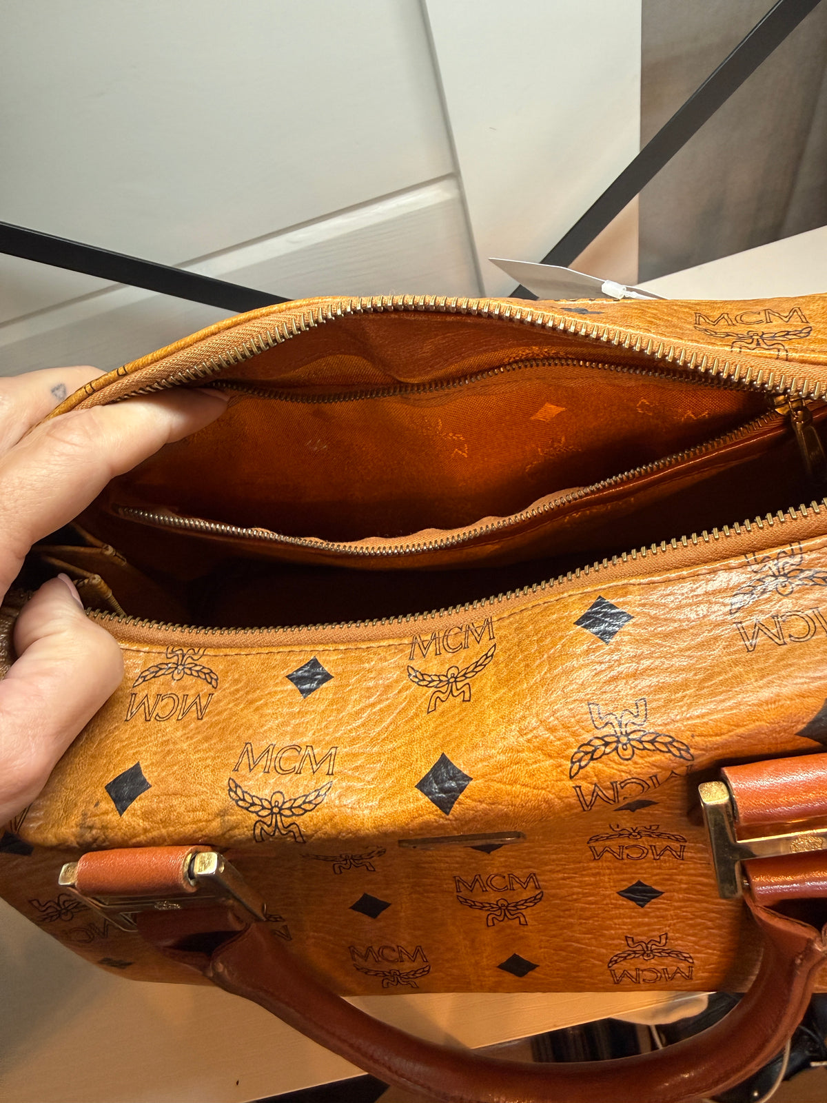 MCM Medium Boston Bag