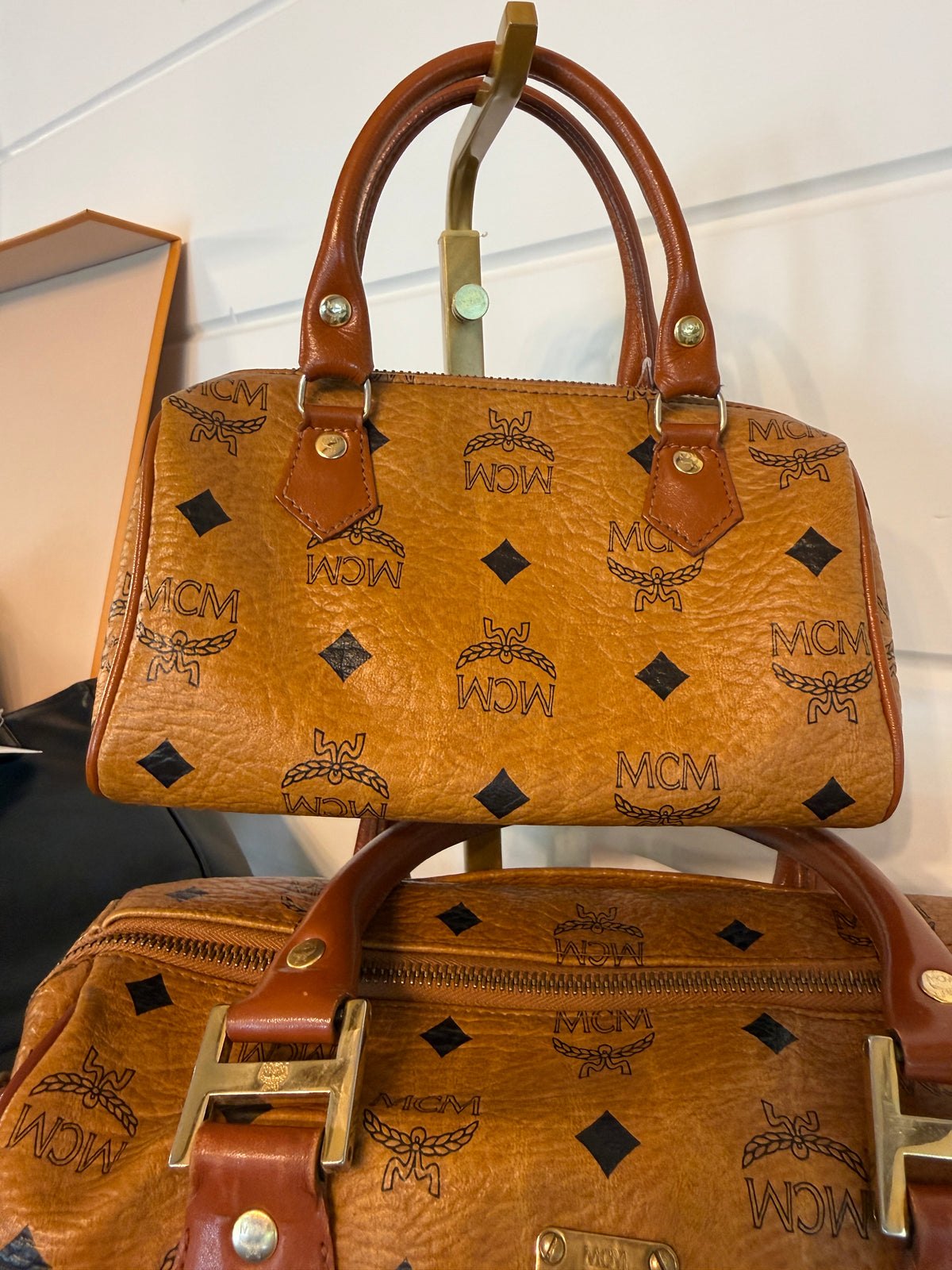 MCM Mini Boston Bag