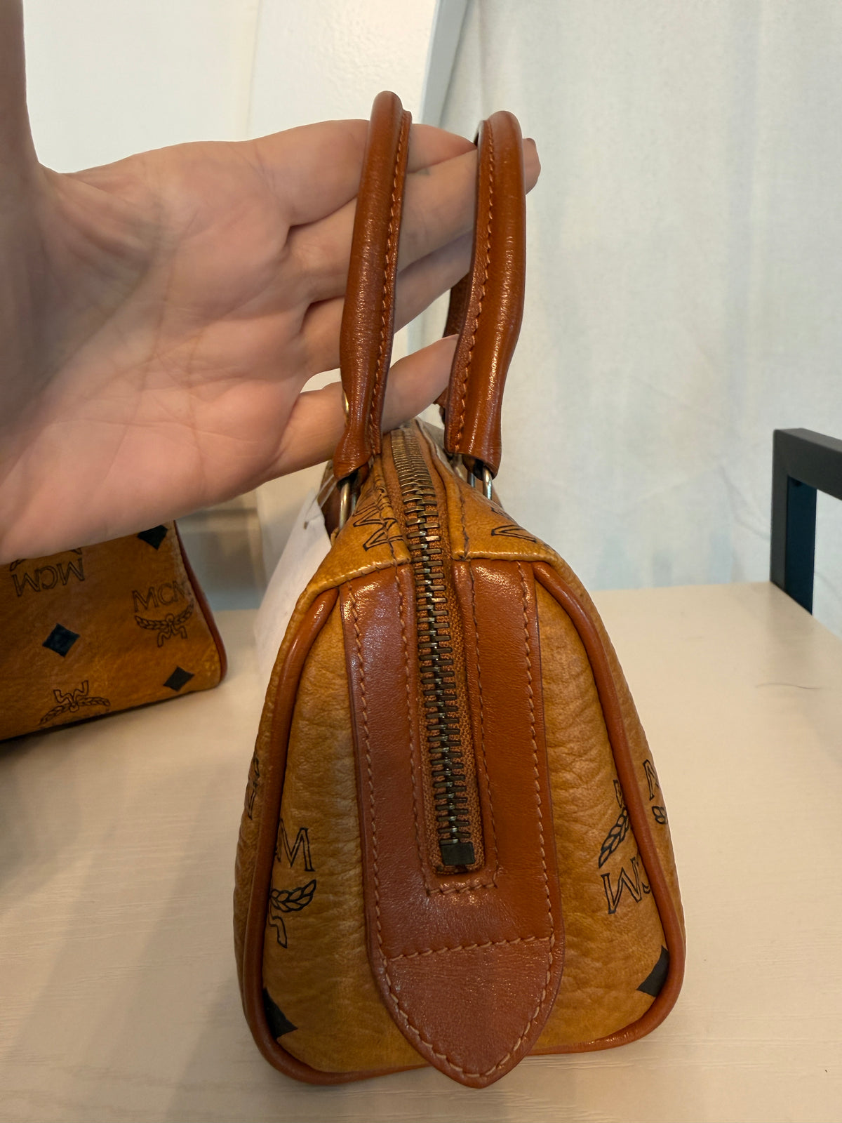 MCM Mini Boston Bag