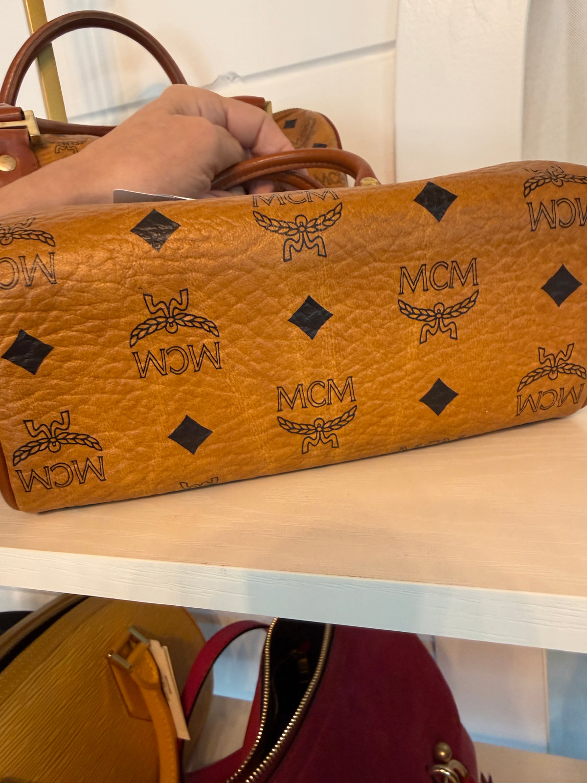 MCM Mini Boston Bag