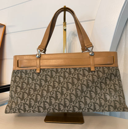 Dior Trotter Tan Belt Tote Handbag