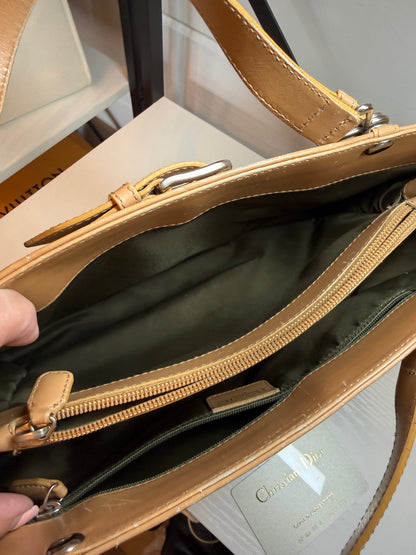 Dior Trotter Tan Belt Tote Handbag