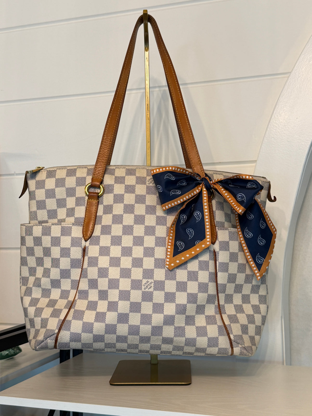 Louis Vuitton Damier Azur Totally PM Shoulder Bag