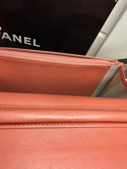 Chanel Diamond Stitch Lambskin Wallet on Chain