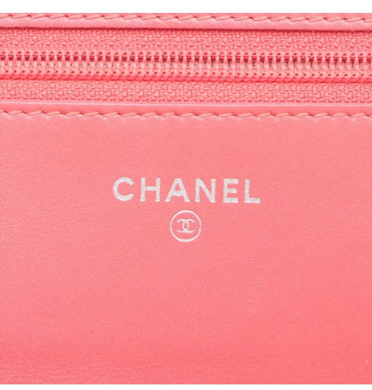 Chanel Diamond Stitch Lambskin Wallet on Chain