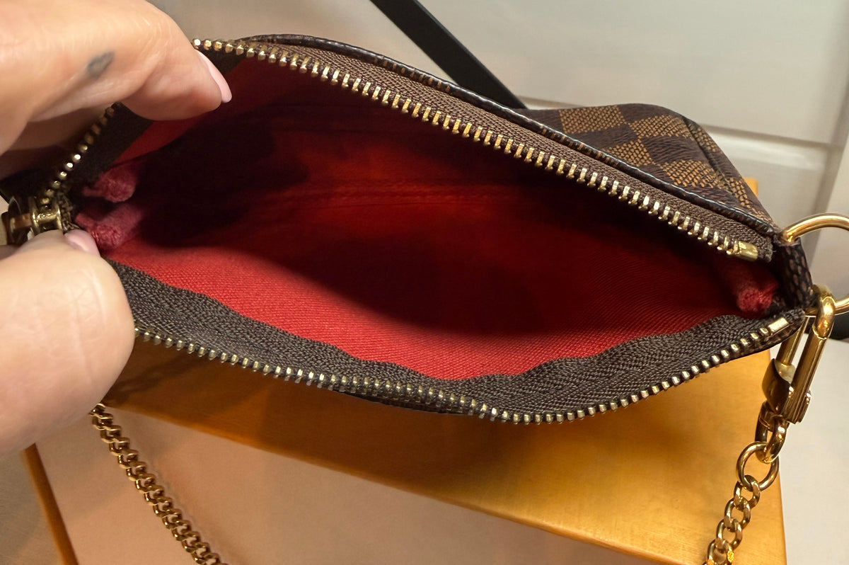 Louis Vuitton Damier Ebene Mini Pouchette