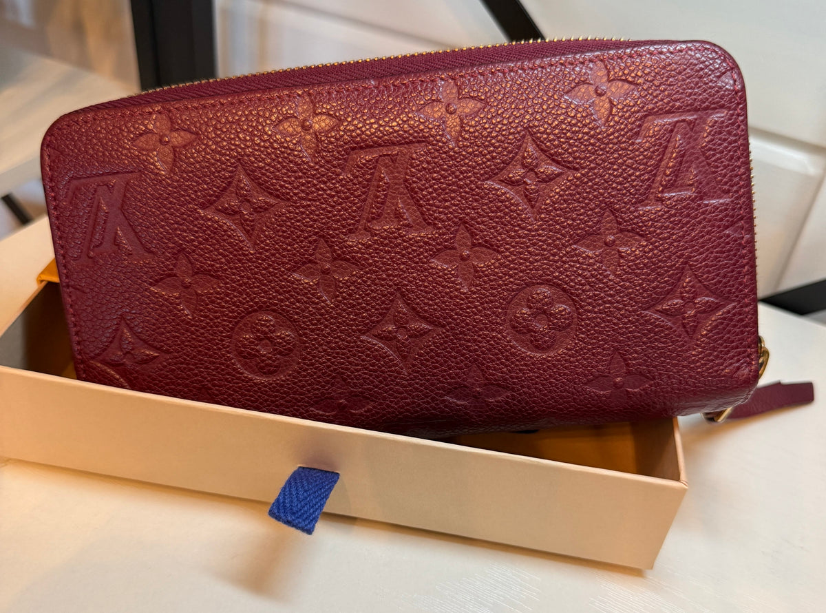 Louis Vuitton Monogram Empreint Zippy Wallet