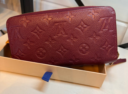 Louis Vuitton Monogram Empreint Zippy Wallet
