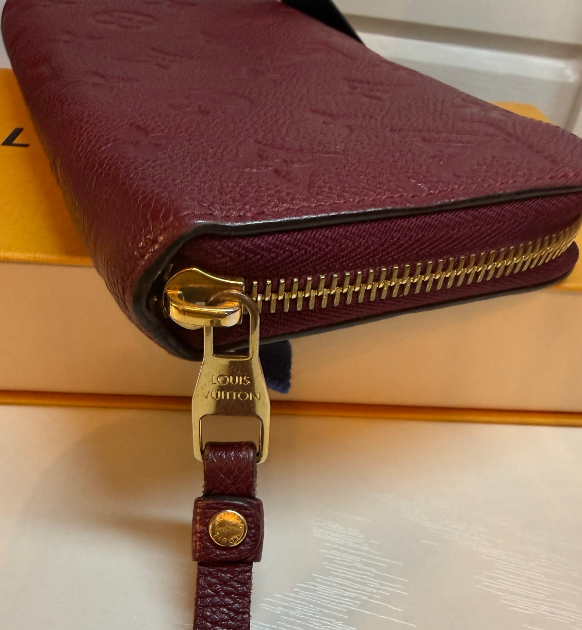 Louis Vuitton Monogram Empreint Zippy Wallet