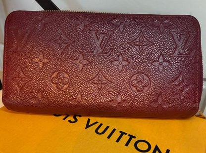 Louis Vuitton Monogram Empreint Zippy Wallet