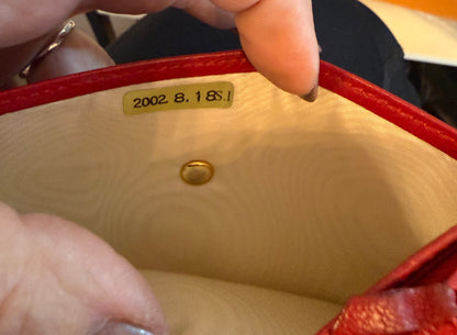 Chanel Vintage Coco Mark Leather Compact Wallet