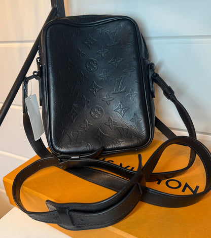 Louis Vuitton Monogram Shadow Danube PM Cross Body Black