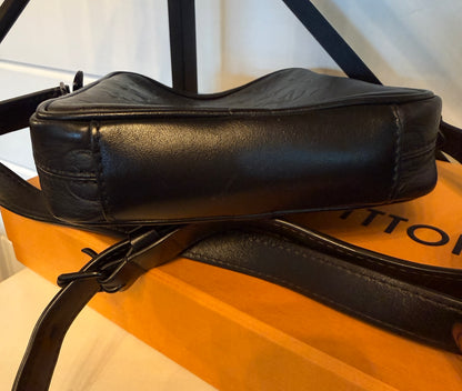 Louis Vuitton Monogram Shadow Danube PM Cross Body Black