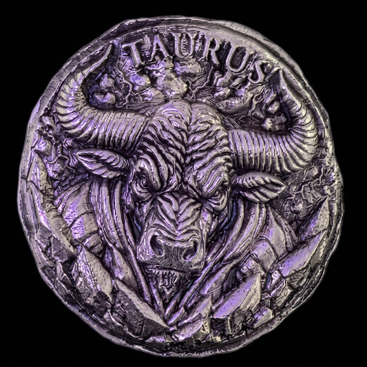 1 ozt MK BarZ "Taurus" Astrological Series Hand Poured .999 FS