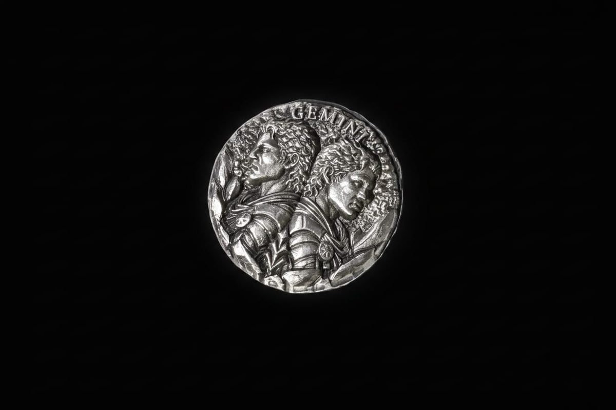 1 ozt MK BarZ "Gemini" Hand Poured .999 FS