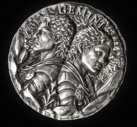 1 ozt MK BarZ "Gemini" Astrological Series Hand Poured .999 FS