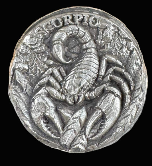 1 ozt MK BarZ "Scorpio" Astrological Series Hand Poured .999 FS