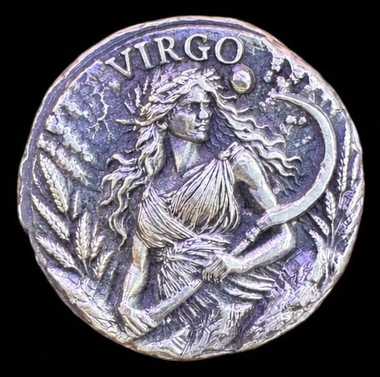 1 ozt MK BarZ "Virgo" Astrological Series Hand Poured .999 FS