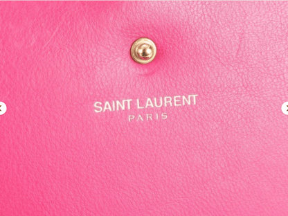 YSL Yves Saint Laurent Y-Line Chyc Pink Chain 3 Way Shoulder Bag