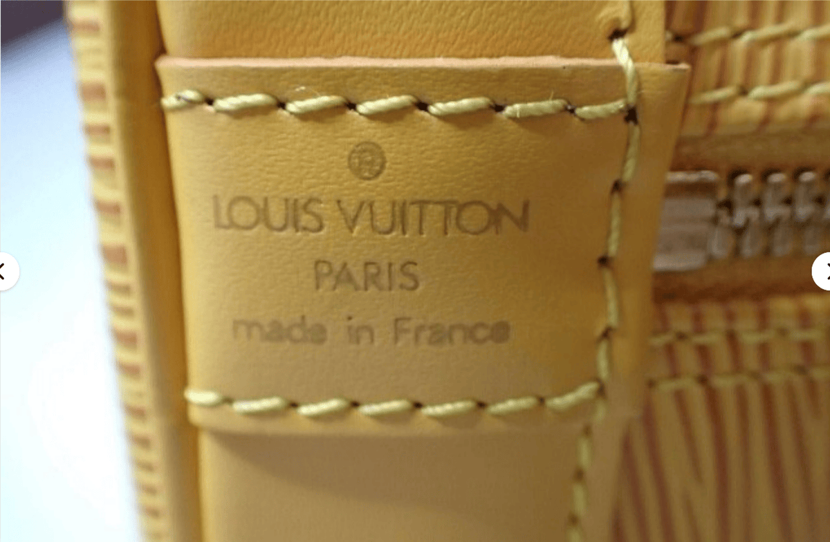 Louis Vuitton Yellow Epi Leather Alma