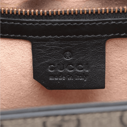 Gucci GG Supreme PVCx leather Chain Shoulder Bag