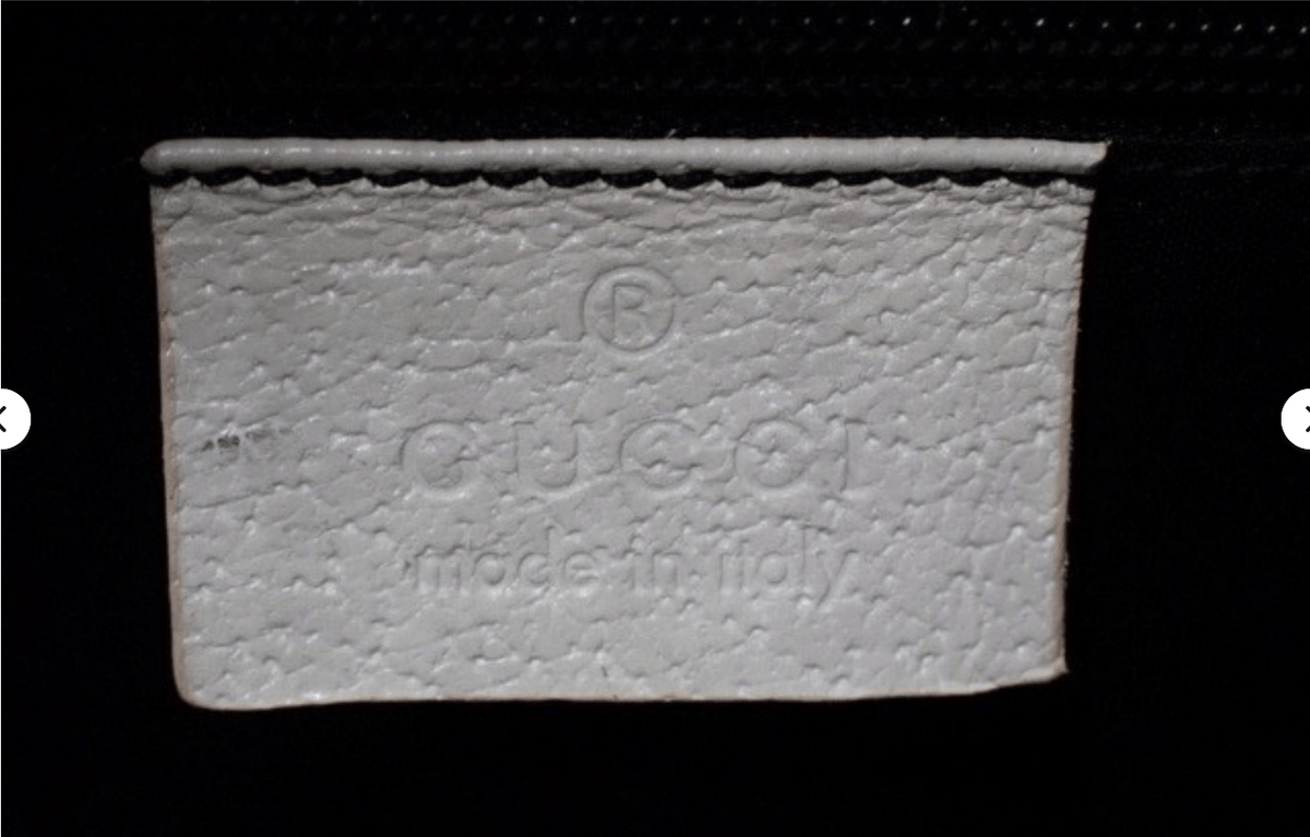 GUCCI Piston Lock Jackie Vintage Bag White Leather