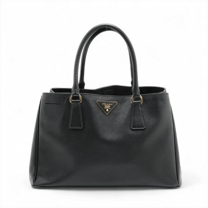 Prada Saffiano Lux Leather Hand Bag Black