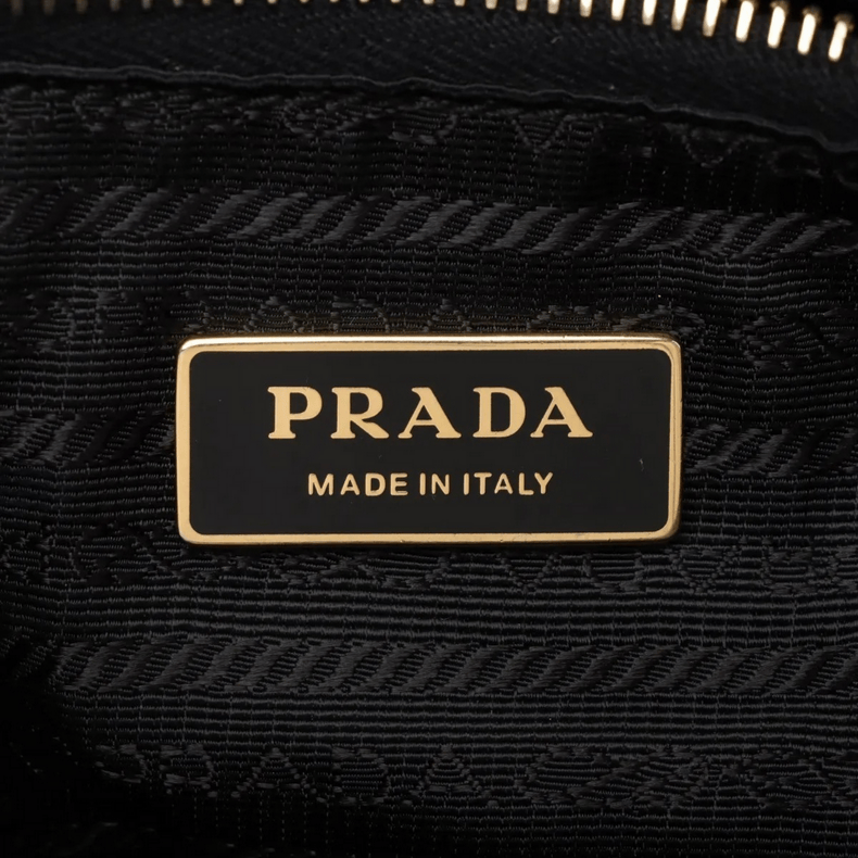 Prada Saffiano Lux Leather Hand Bag Black