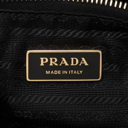 Prada Saffiano Lux Leather Hand Bag Black