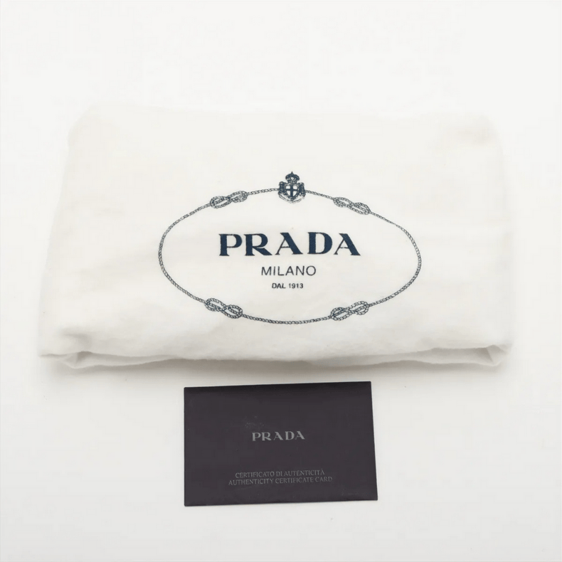 Prada Saffiano Lux Leather Hand Bag Black