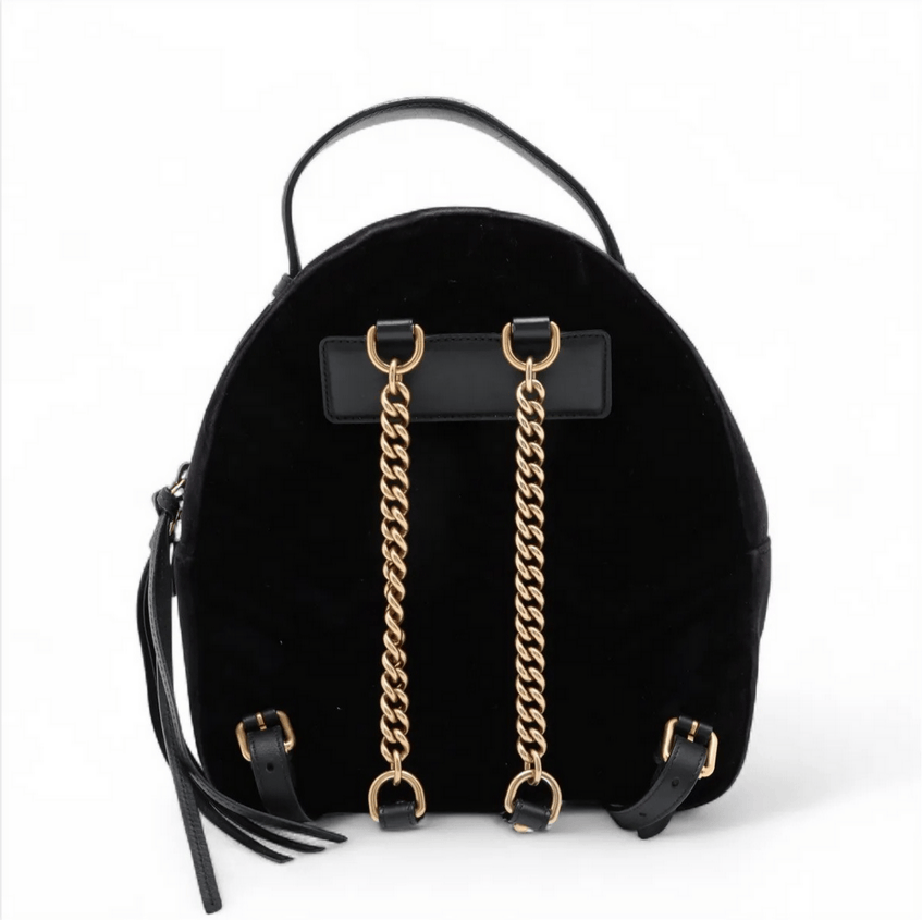 Gucci GG Marmont Velour Backpack Black