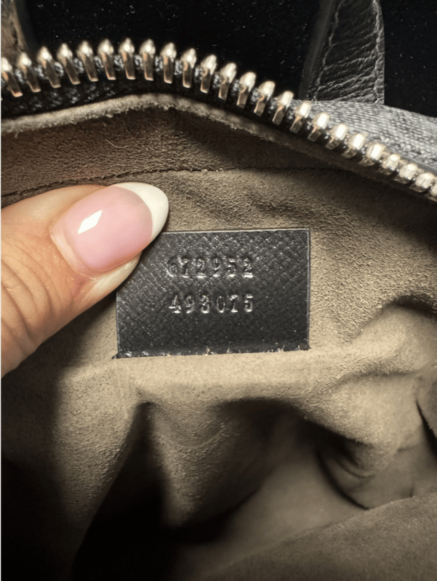 Gucci Grey Mini GG Supreme Interlocking G Satchel Black