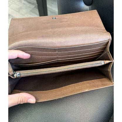 Bottega Veneta Intrecciato Brown Continental Bifold Wallet (MSRP $1000