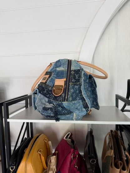 Louis Vuitton Denim Patchwork Bowly Bag - Marc Jacobs Designed