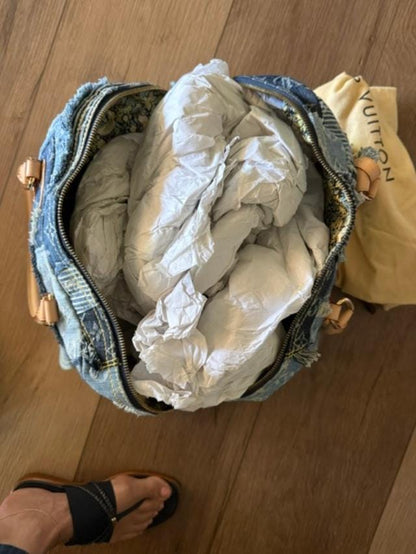 Louis Vuitton Denim Patchwork Bowly Bag - Marc Jacobs Designed