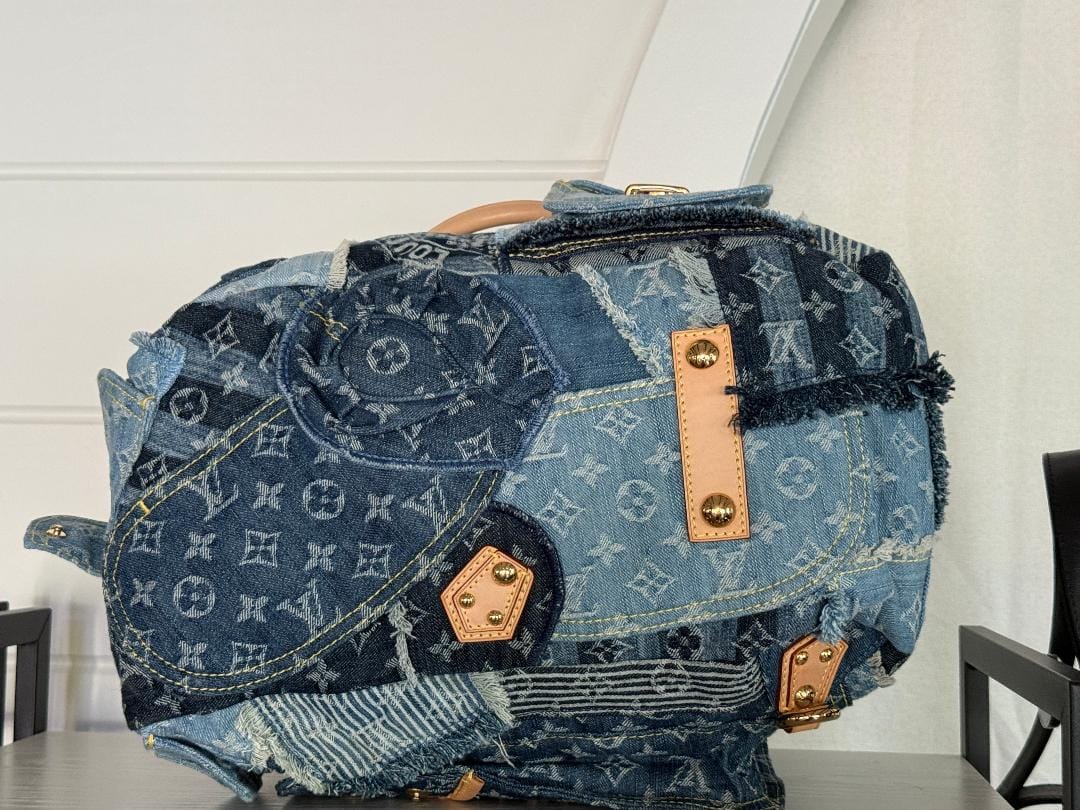 Louis Vuitton Denim Patchwork Bowly Bag - Marc Jacobs Designed