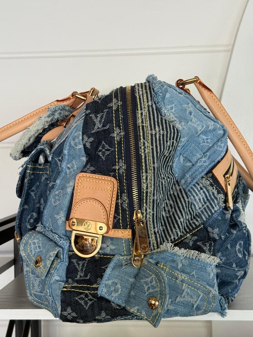 Louis Vuitton Denim Patchwork Bowly Bag - Marc Jacobs Designed
