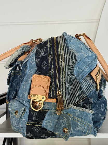 Louis Vuitton Denim Patchwork Bowly Bag - Marc Jacobs Designed