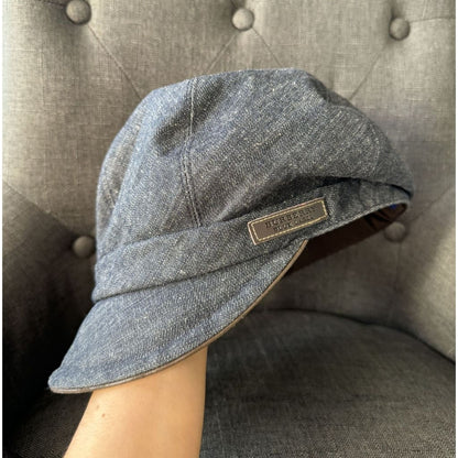 Burberry Blue Label Denim Newsboy Hat - one size / blue / denim