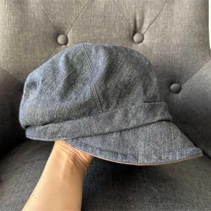 Burberry Blue Label Denim Newsboy Hat - one size / blue / denim