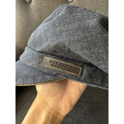 Burberry Blue Label Denim Newsboy Hat - one size / blue / denim